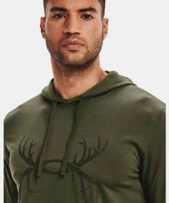 Under Armour Men's UA Sports Style Antler Logo Hoodie Sweatshirt Antler Hooded
