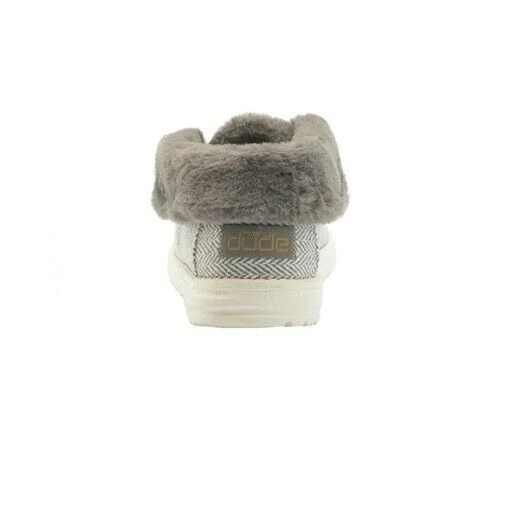 Hey Dude Wendy Britt Herringbone Grey Women's Lightweight Casual Slip On Shoes Hey Dude Shoes 4 Hey Dude Wendy Britt Herringbone Grey Women's Lightweight Casual Slip On Shoes Hey Dude Shoes