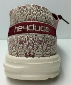 Hey Dude Wendy Flora Peony Red Lightweight Casual Comfort Slip On Women's Shoes