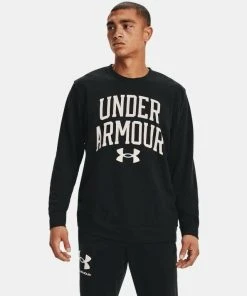Under Armour Men's UA Rival Terry Crew Big Logo Sweatshirt Pullover