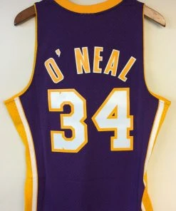 Shaquille O'Neal Los Angeles Lakers LA Mitchell & Ness NBA Authentic Jersey Shaq