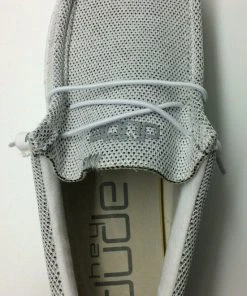 Hey Dude Wally Sox Stone White Lightweight SlipOn Casual Comfortable Men's Shoes