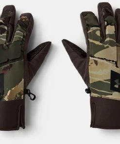 Under Armour Men's UA Mid Season Hunt Gloves Camo Hunting Gore-Tex Mitts