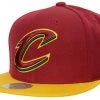 2022 Cleveland Cavaliers Mitchell & Ness NBA Snapback Hat 2Tone Cap Flat Brim