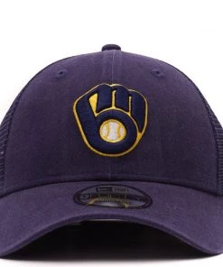 2022 Milwaukee Brewers New Era MLB 9FORTY Adjustable Snapback Hat Cap Mesh 940