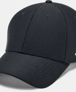 Under Armour Men's UA Blitzing Blank Stretch Fit Cap Curved Flex Hat 1325823