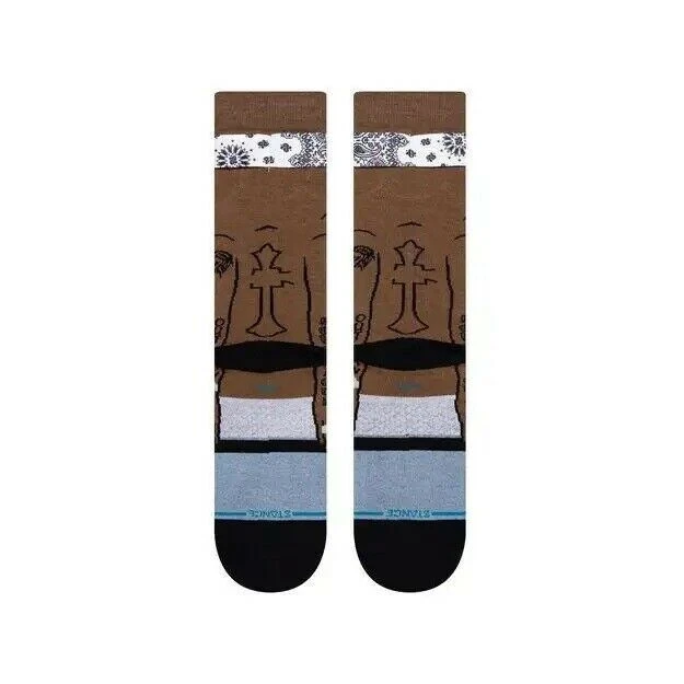 Tupac Shakur Stance Socks Large Men's 9-12 Crew Socks Bandana 2Pac Hip Hop Rap 3 Tupac Shakur Stance Socks Large Men's 9-12 Crew Socks Bandana 2Pac Hip Hop Rap