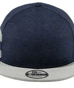 New Era 9FIFTY Shadow Heather Striped Flat Brim Snapback Hat Cap - Blank 950