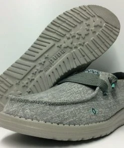 Hey Dude Wendy Flora Tulip Grey Lightweight Casual Comfort Slip On Women's Shoes Hey Dude Shoes