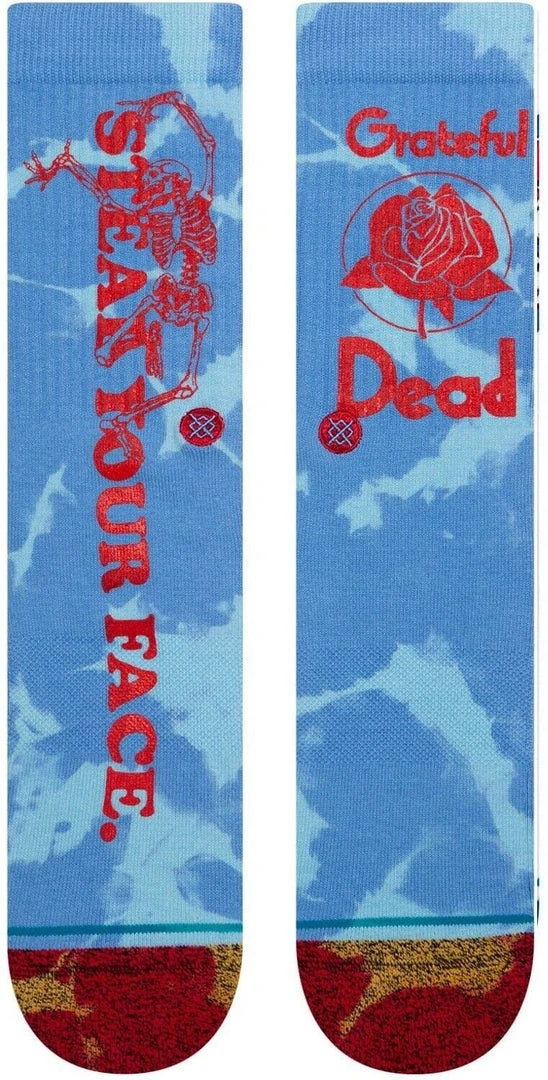 Stance X Grateful Dead Steal Your Boyd Crew Socks Large Men's 9-13 Rock 2 Stance X Grateful Dead Steal Your Boyd Crew Socks Large Men's 9-13 Rock
