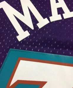 NBA Karl Malone Utah Jazz Mitchell & Ness 1996-1997 Mountains Authentic Jersey