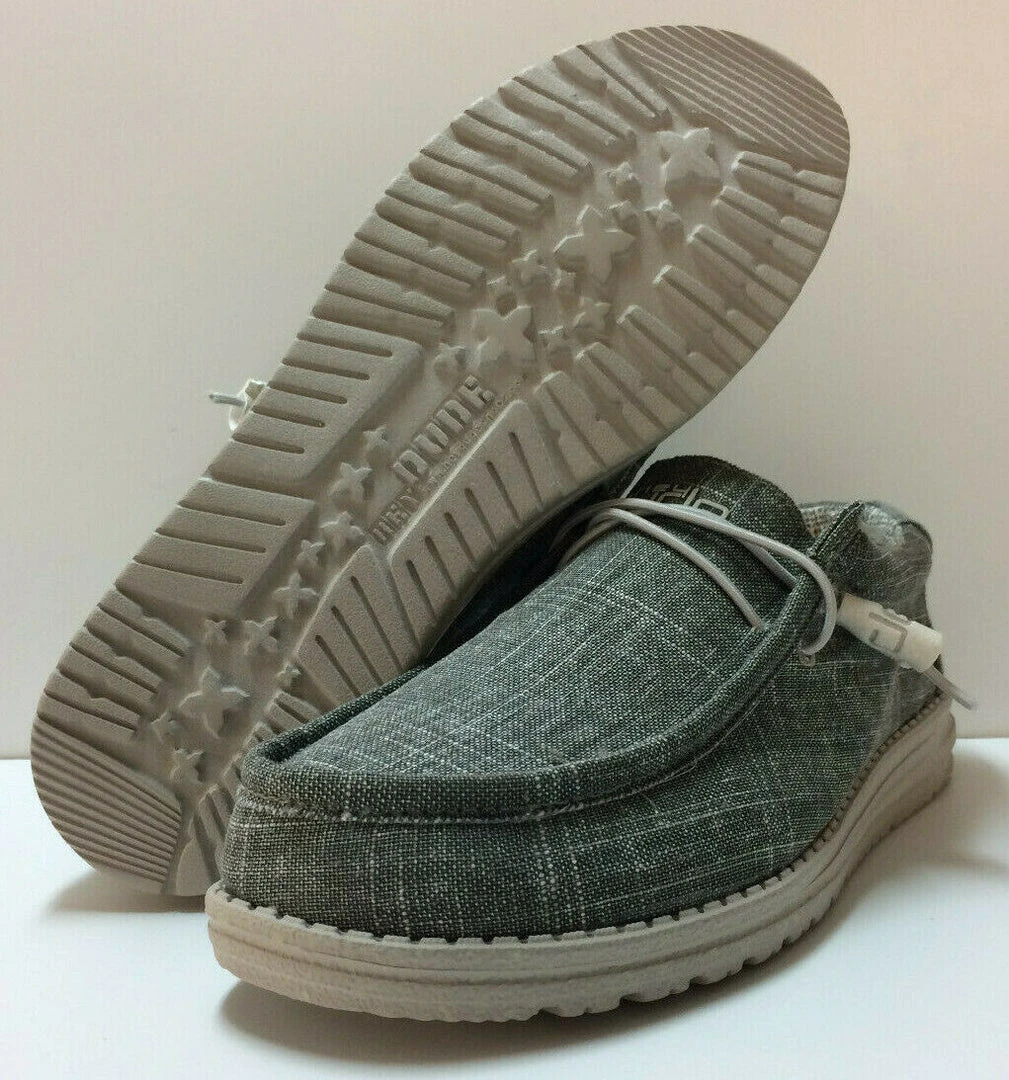 Hey Dude Wally Ash Crosshatch Men's Shoes Comfortable Lightweight Slip On Casual Hey Dude Shoes 1 Hey Dude Wally Ash Crosshatch Men's Shoes Comfortable Lightweight Slip On Casual Hey Dude Shoes