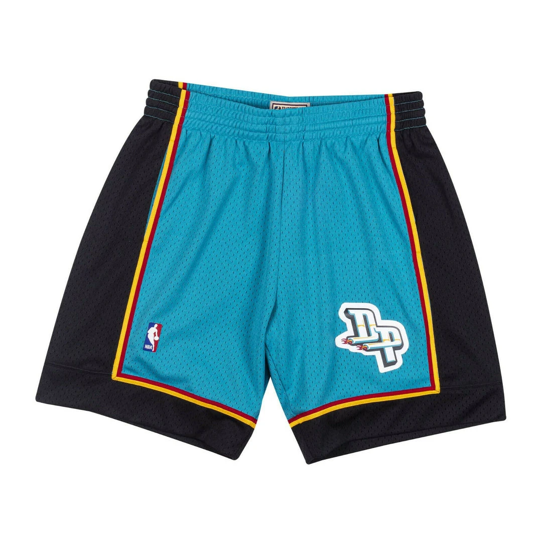Detroit Pistons Mitchell & Ness NBA Authentic Swingman Men's Mesh Shorts Teal 1 Detroit Pistons Mitchell & Ness NBA Authentic Swingman Men's Mesh Shorts Teal