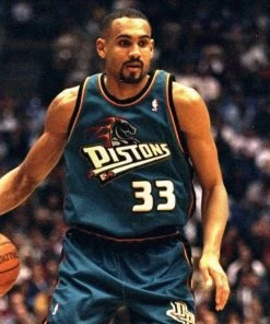 Grant Hill Detroit Pistons Mitchell & Ness NBA Authentic Jersey 1998-1999 Teal