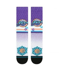 Utah Jazz Stance NBA HWC Fader Hardwood Classics Crew Socks Large Mens 9-13
