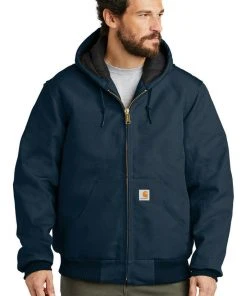 Carhartt Quilted Flannel Lined Duck Active Jacket J140 Regular/Tall Work Winter