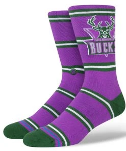 Milwaukee Bucks Stance NBA HWC Hardwood Classics Crew Socks Large Men's 9-13
