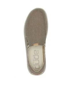 Hey Dude Shoes Hey Dude Thad Chambray Walnut Men's Shoes Comfortable Lightweight Casual Slip On