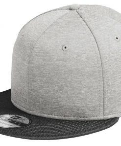 New Era 9FIFTY Shadow Heather Striped Flat Brim Snapback Hat Cap - Blank 950