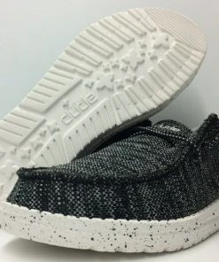 Hey Dude Wally Youth Sox Skater Shoes Lightweight Slip On Casual Comfortable