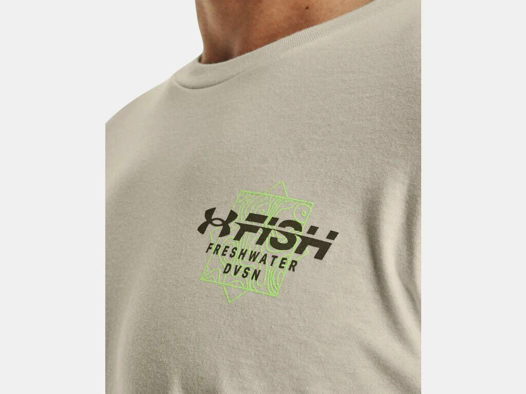 Under Armour Mens UA Fish Bass Waterblur Graphic Short Sleeve Graphic T-Shirt 6 Under Armour Mens UA Fish Bass Waterblur Graphic Short Sleeve Graphic T-Shirt