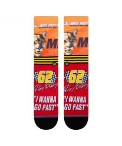 Talladega Nights I Wanna Go Fast Ricky Bobby Stance Socks Large Men's 9-13