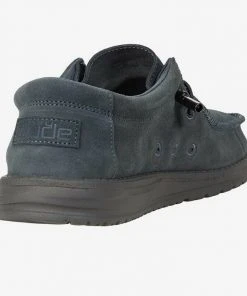 Hey Dude Wally Suede Carbon Men's Shoes Comfortable Lightweight Slip On Casual 10 Hey Dude Wally Suede Carbon Men's Shoes Comfortable Lightweight Slip On Casual