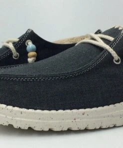 Hey Dude Wendy Natural Carbon Women's Lightweight Comfortable Shoes Slip On