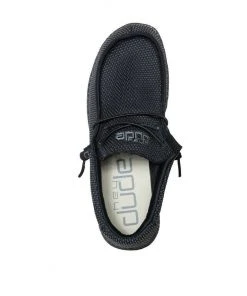 Hey Dude Wally L Sox Black Men's Shoes Comfortable Lightweight Slip On Casual 11 Hey Dude Wally L Sox Black Men's Shoes Comfortable Lightweight Slip On Casual