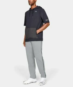 Under Armour Men's Grey W/ Black Piped UA Utility Relaxed Fit Baseball Pants 9 Under Armour Men's Grey W/ Black Piped UA Utility Relaxed Fit Baseball Pants