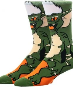 Spike Gremlins Bioworld Crew Socks Men's 8-12 Unisex Adult Retro Film Evil