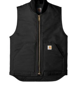 Carhartt Men's Duck Vest Artic-Quilt Lined V01 Water Repellent Zippered