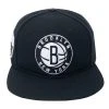 Brooklyn Nets Pro Standard NBA Snapback Hat Flat Brim Adjustable Black Cap