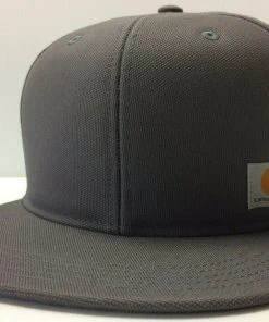 Carhartt Ashland Men's Adjustable Snapback Flat Brim Cap Authentic Canvas Hat