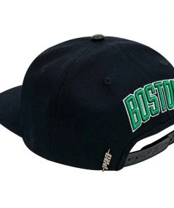 Boston Celtics Pro Standard NBA Snapback Hat Flat Brim Adjustable Black Cap