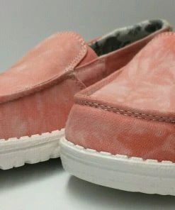 Hey Dude Wendy Lena Tie Dye Peach Women's Lightweight SlipOn Casual Shoe Comfort