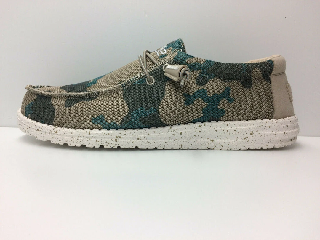 Hey Dude Wally Sox Safari Camo Men's Lightweight SlipOn Casual Comfortable Shoes 3 Hey Dude Wally Sox Safari Camo Men's Lightweight SlipOn Casual Comfortable Shoes