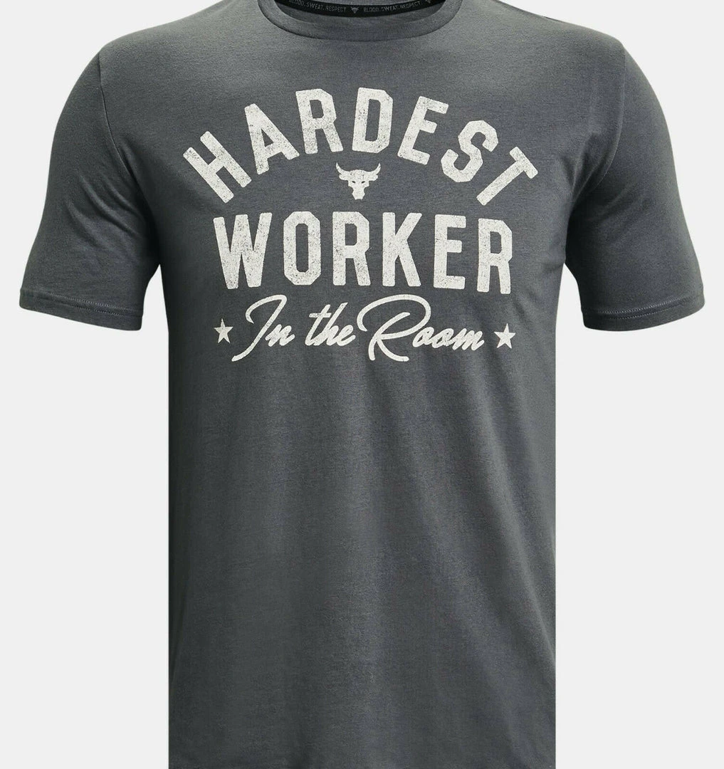 Under Armour Mens UA Project Rock Hardest Worker T-Shirt Dwayne "Rock" Johnson 11 Under Armour Mens UA Project Rock Hardest Worker T-Shirt Dwayne "Rock" Johnson