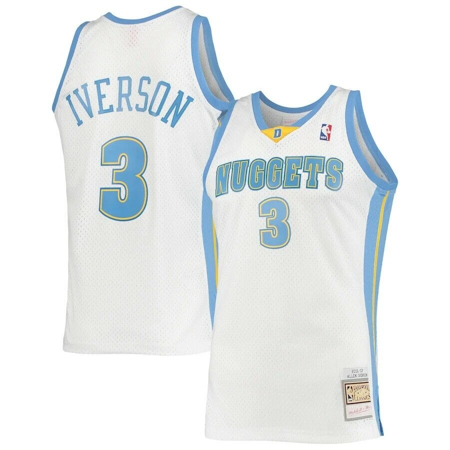 Allen Iverson Denver Nuggets Mitchell & Ness NBA 2006-2007 Authentic Jersey HWC 1 Allen Iverson Denver Nuggets Mitchell & Ness NBA 2006-2007 Authentic Jersey HWC